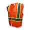 Radians Hi-Vis Econ TpR/Cl2 Msh XBk Vest/2Tn Trm-Org-2X SV22X-2ZOM-2X - alternate 1